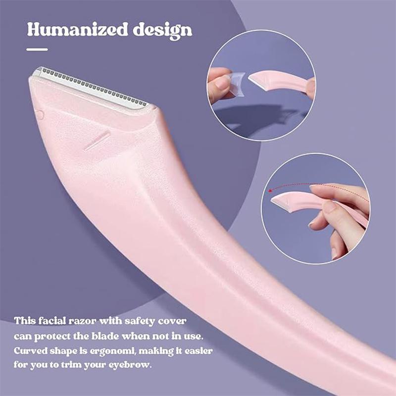 Precision Eyebrow Scissors with Comb - Safe Scratch-Free Trimming for Women Men - Pink Handle Metal Teeth Perfect Grooming Gift