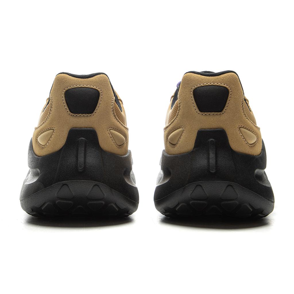 New LiNing Cloud Wave Lace Cushioned Anti Slip And Wear Resistant Lightweight Low Top Casual Shoes Men's Curry Yellow AGLU299-1