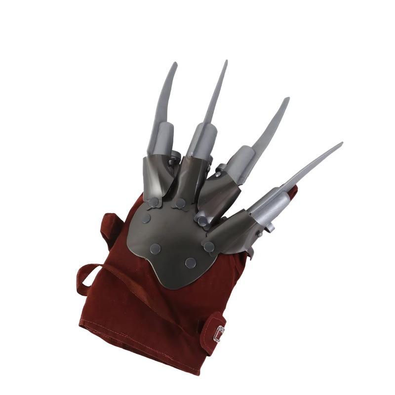 Ghost Claws Gloves Halloween Costume Plastic Claws Fabric Gloves Horror Cosplay Props Scary Accessory