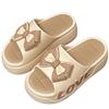 Thick-soled Slippers Women's Summer Indoor Home Fashion Bow Cool Slippers Bathroom Non-slip Outer Slippers