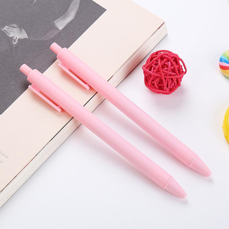 Macaron Color Gel Pens & Push-Type Black Pens for Students & Office