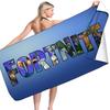 Fortnite Strandtücher Mikrofaser Badetuch Jungen Mädchen Sanft Tragbar Cartoon Bade Strand Spa Bademantel Waschkleidung Schnell Trocknend