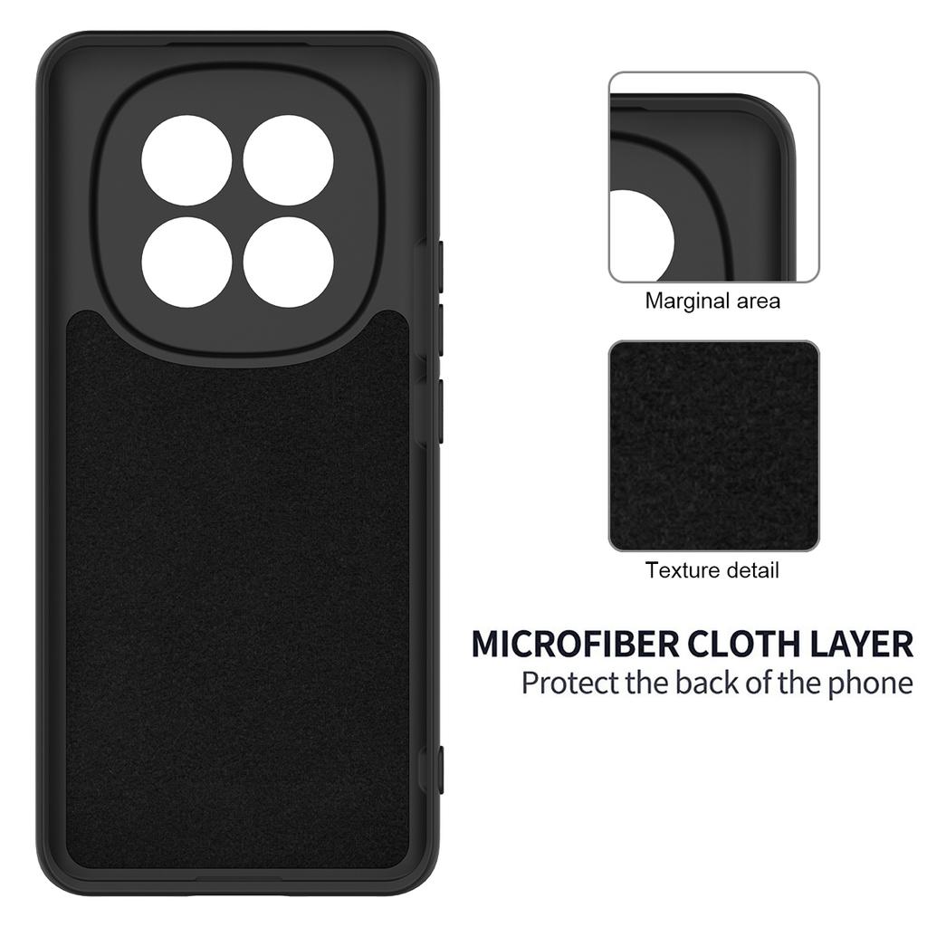 For Xiaomi Redmi Note 15 4G (Global) Liquid Silicone Case Phone Back Cover with Hand Strap