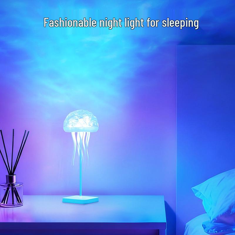 

Градиентная лампа-медуза - Активируемая звуком, Плавающие щупальца, Настольный ночник для создания атмосферы