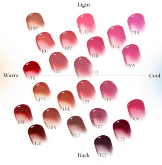 Laka Fruity Glam Tint Couleur Froide pour les Lèvres Produit Japonais Authentique #105
