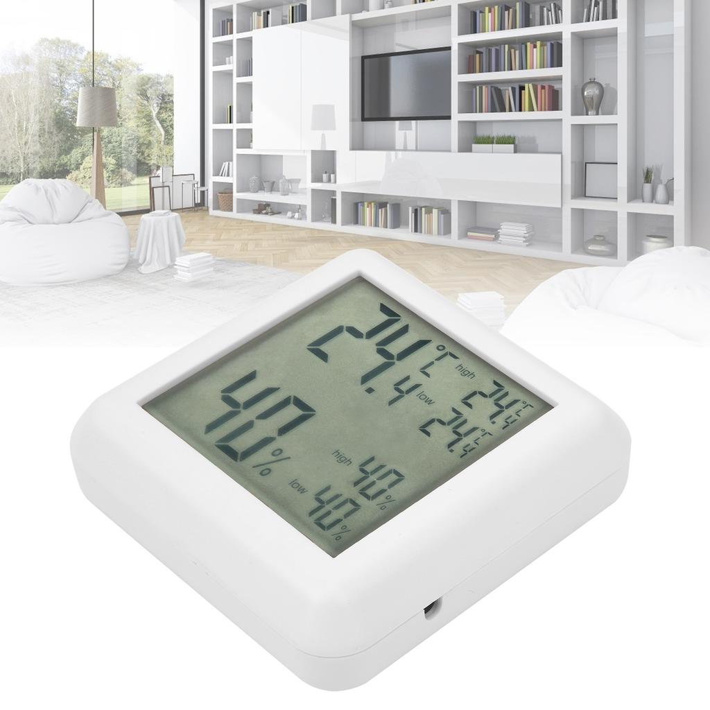 Termometr Higrometr Wewnętrzny Biurkowy Cyfrowy LCD Monitor Temperatury i Wilgotności Tester