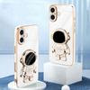 Coque de Protection - BOOLING - pour iPhone 16 - Antichoc TPU Souple - Support Astronaute - Blanc
