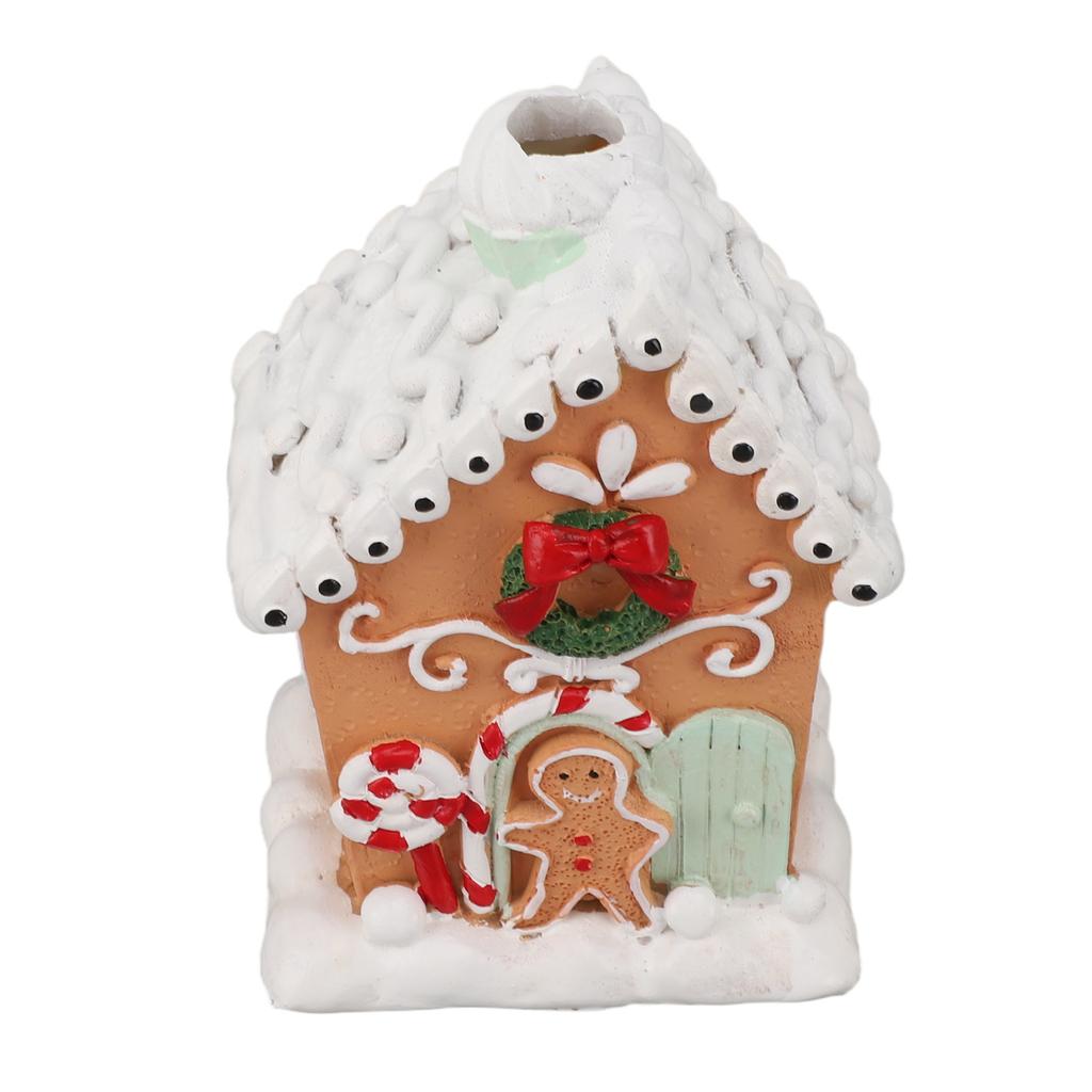 Weihnachtslebkuchenhaus Klassisch Exquisit Harz Weihnachtshaus Tischdekoration zum Verschenken