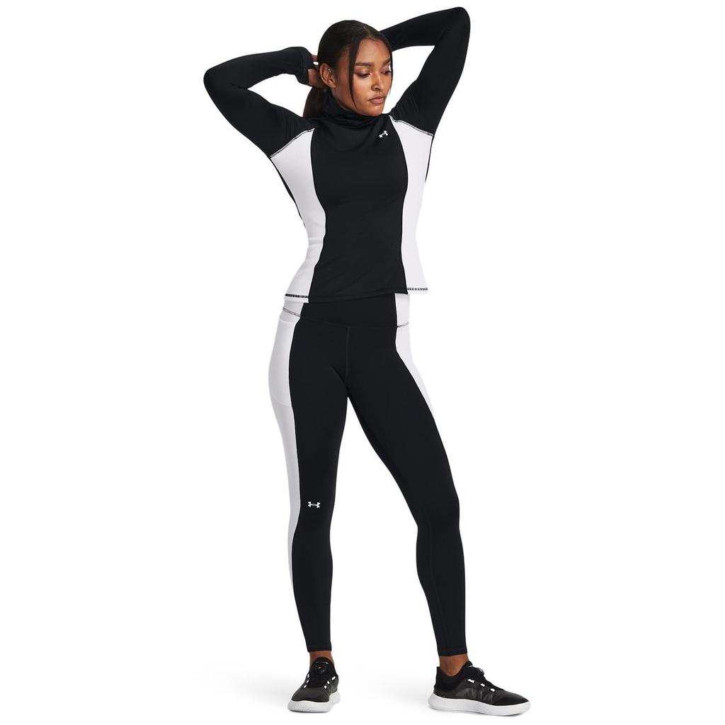 UA Train CW Funnel Neck Black Lime Yellow White SM [Under Armour]