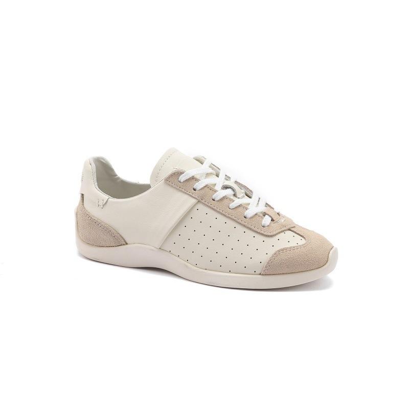 

Leather ballet soft-soled women s shoes new niche casual color matching retro sports shoes board shoes 40 білий