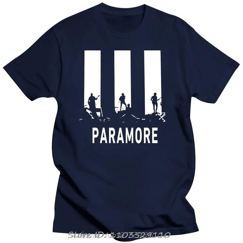 Футболка с силуэтом группы PARAMORE AFTER LAUGHTER, модная мужская футболка свободного покроя, летние футболки, повседневная хлопковая футболка S бежевый