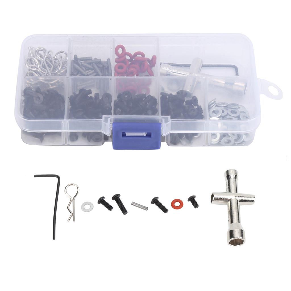 RC Metal Screw Replacement Kit Wrench Car Shell Buckle for HSP 110 Remote Control Car