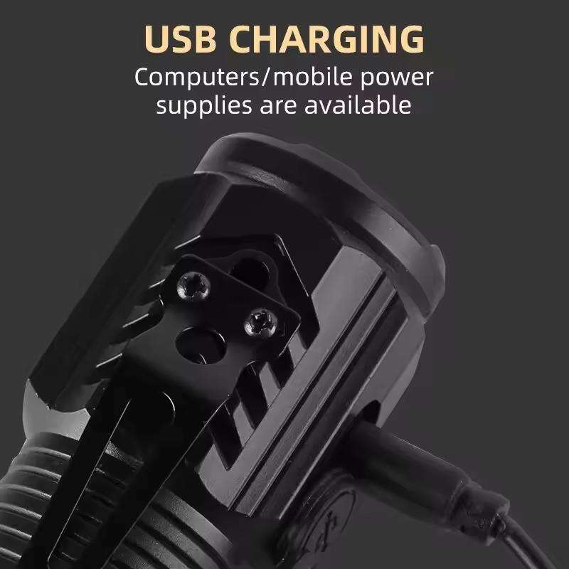 Ultra Powerful Flashlight 3Core LED Mini Tactical Flashlight USB Rechargeable High Power LED Torch With Magnet Hand Lamp Gift