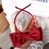 Hair Accessories Gift Sweet Decoration Children Hair Band Princess Hair Hoop Velvet Bow Hair Band