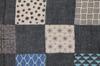 Kurochiku Gauze Hand Checkered Komon Cotton Double-Sided Towel, Pattern, 100%