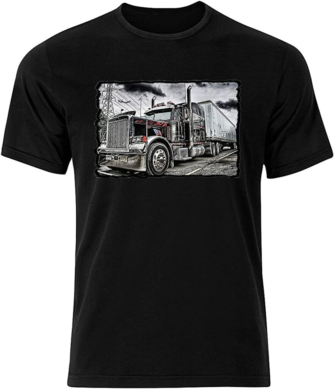 Peterbilt IV - Graphic Cotton T Shirt Black XL