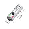 Multi-functional Mini Keychain Flashlight LED Rechargeable Torch Portable USB Charging Camping Flashlight 3 Colors