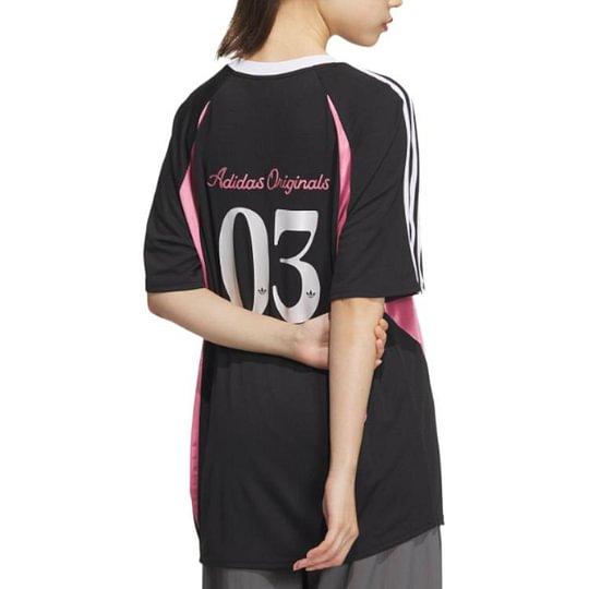 adidas originals Oversized Jersey Short Sleeve T-shirt Black JD1132
