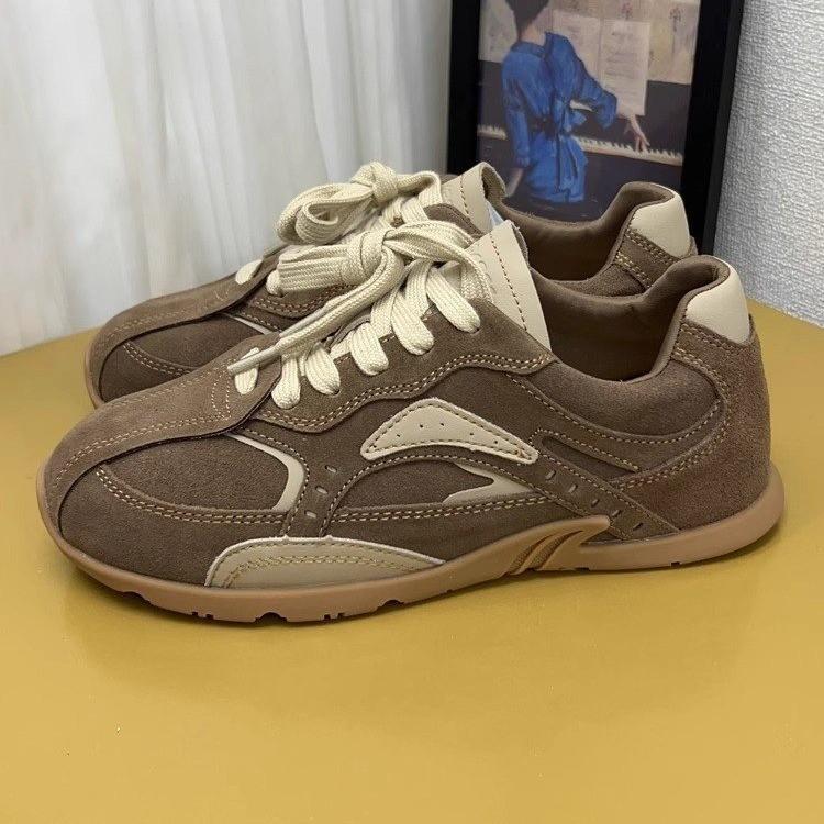Sneakers Women's Spring New Non-slip Mesh Breathable Pearl Lace-up Lightweight Casual Shoes