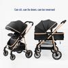 High Landscape Reversible Baby Stroller & Reclining Tricycle, Three-in-One with Large Wheels