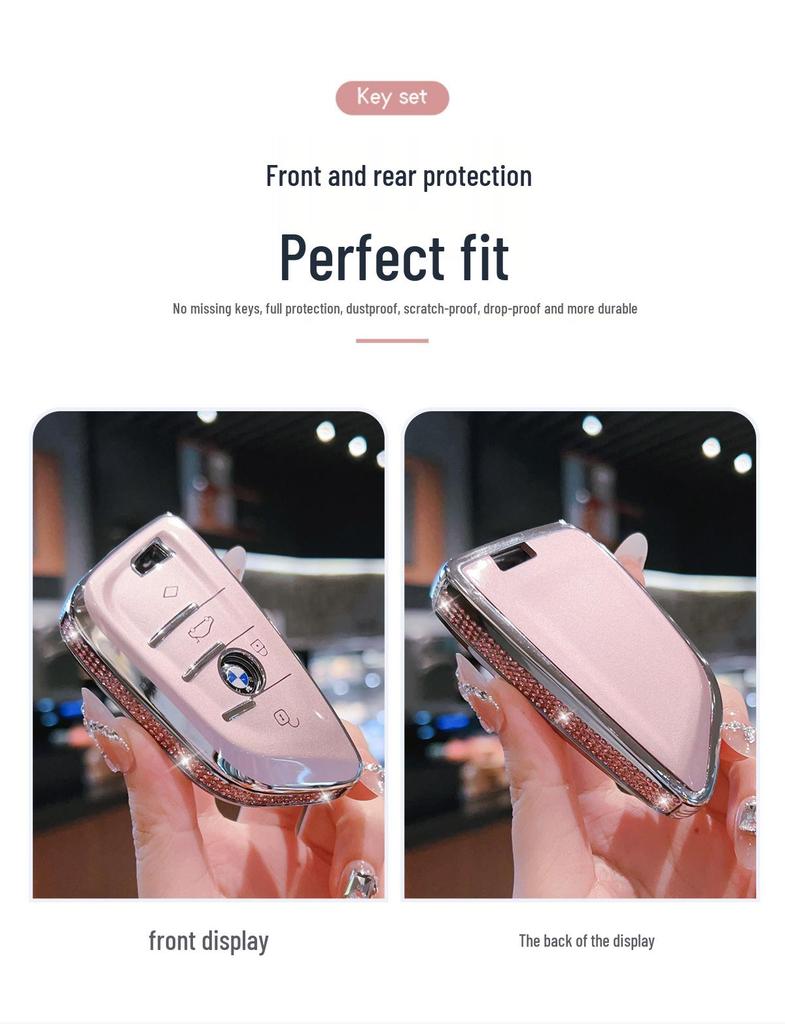 Protective Key Covers for BMW 7 Series, New 5 Series 530/X5/X7, and X6/i5 Minimalist iX.