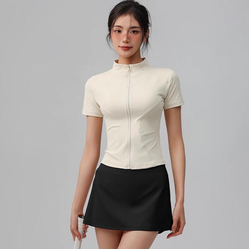 OEING Women s Slim-Fit Short Sleeve Yoga T-Shirt M