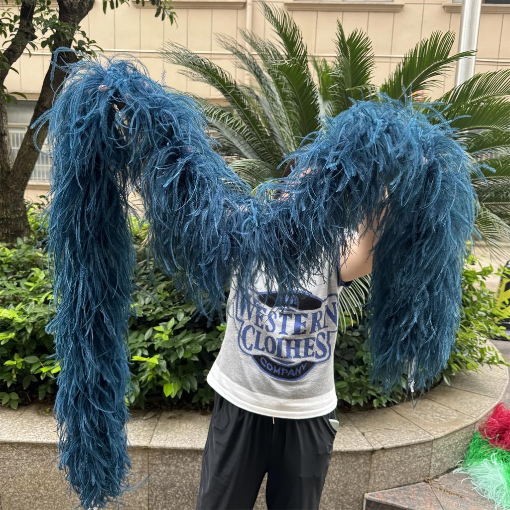 DIY 2 Meter Flauschige Straußenfeder-Boa 1-lagig bis 20-lagig Dick Schal aus hochwertigen Federn zur Dekoration von Brautkleidern Individuell anpassbarer DIY-Schal