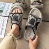 Fashion slippers men's new trendy brand summer non-slip one-word drag men's sandals beach shoes 371271-J