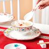 JINGREPUBLIC Twelve Flower Gods Ceramic Dinnerware Gift Set