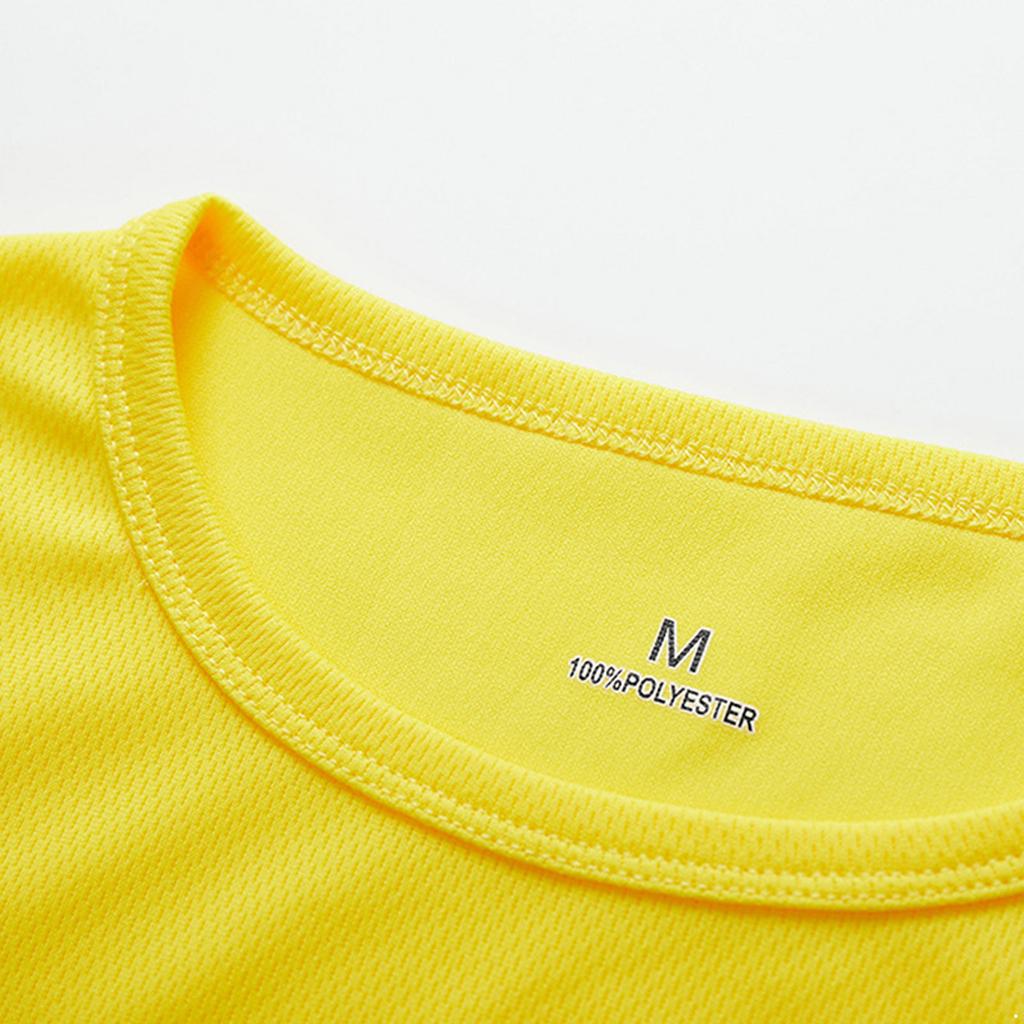 Boys Quick Dry Short Sleeve Round Neck Solid Color Breathable T-Shirt Fitness Running Top
