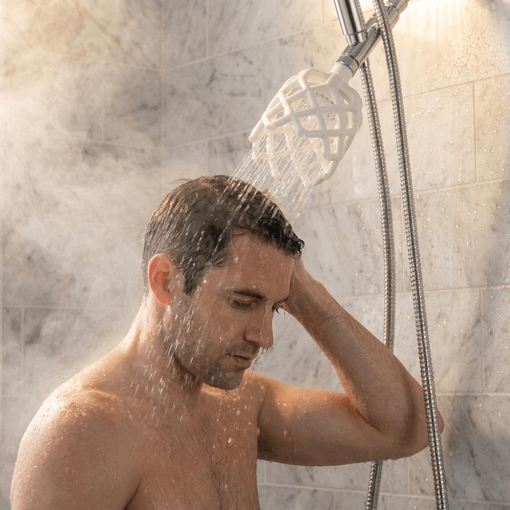 Dense Outlet Layout 3D Micro Hole Shower Head Boost Water Pressure Shower Daily Shower
