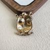 Japanese and Korean Cartoon Owl Brooch, High-end Female Niche Design, Cute Brooch
