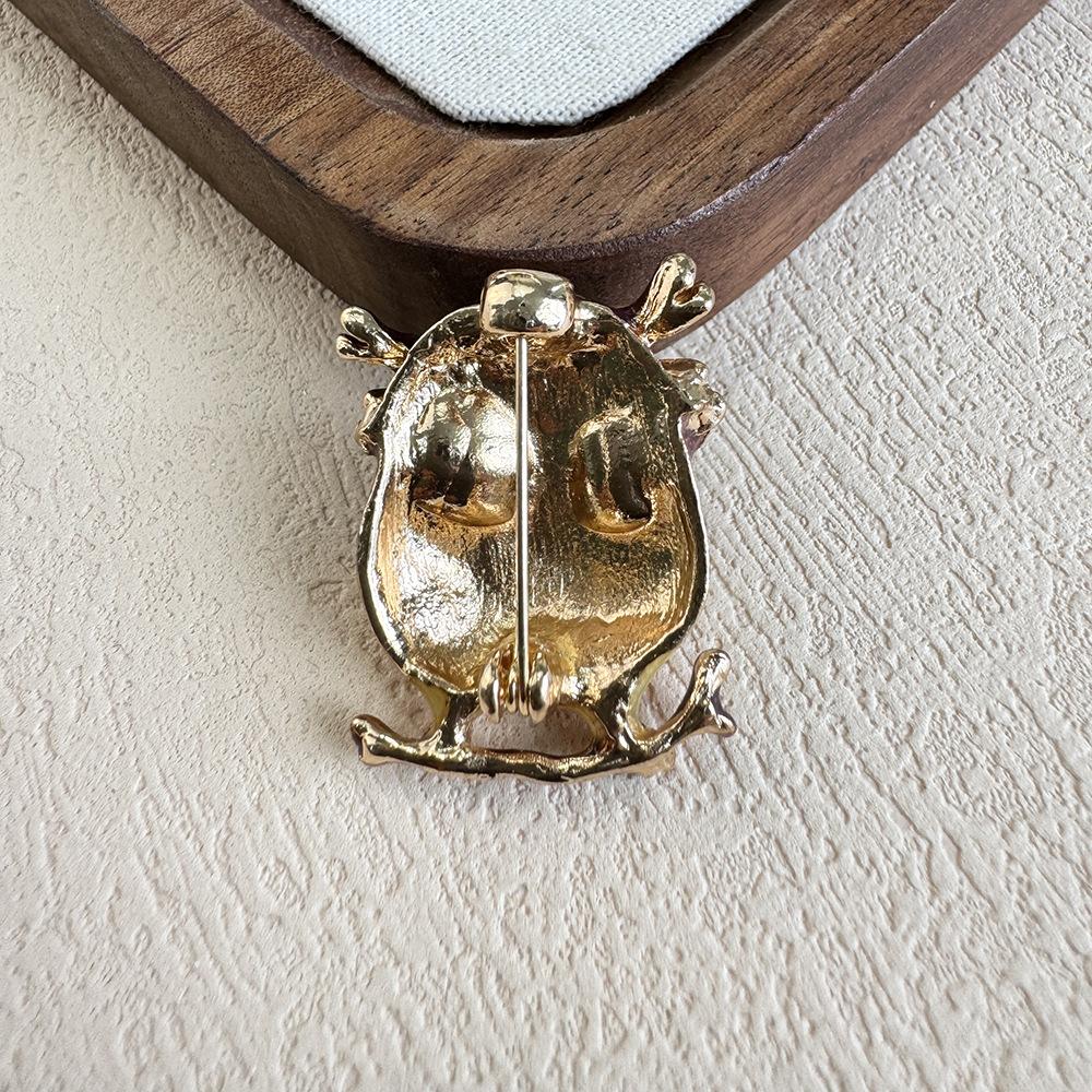 Japanese and Korean Cartoon Owl Brooch, High-end Female Niche Design, Cute Brooch