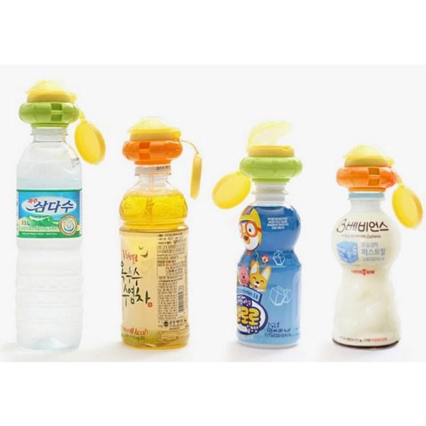 Flexa Kids One plastic bottle straw regular type, orange, 2 pcs.
