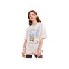 Anta Printed Letter Round Neck Loose Short Sleeve T-Shirt Unisex Tops White 962328122-1