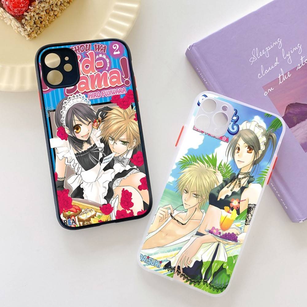 Kaichou Wa Maid-Sama Pour IPhone 15 16 Pro Max 11 12 13 14 XS XR X Plus 16E Coque de Téléphone Mate Translucide
