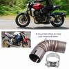 Motorcycle Exhaust Middle Pipe Link Connect for CB1000R 2008‑2017