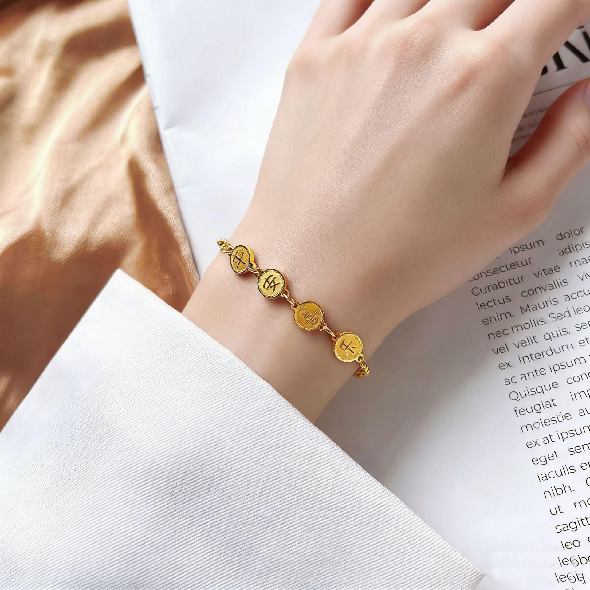 Peace and Joy Titanium Steel Cross Bracelet - Niche Design, Light Luxury, Exquisite