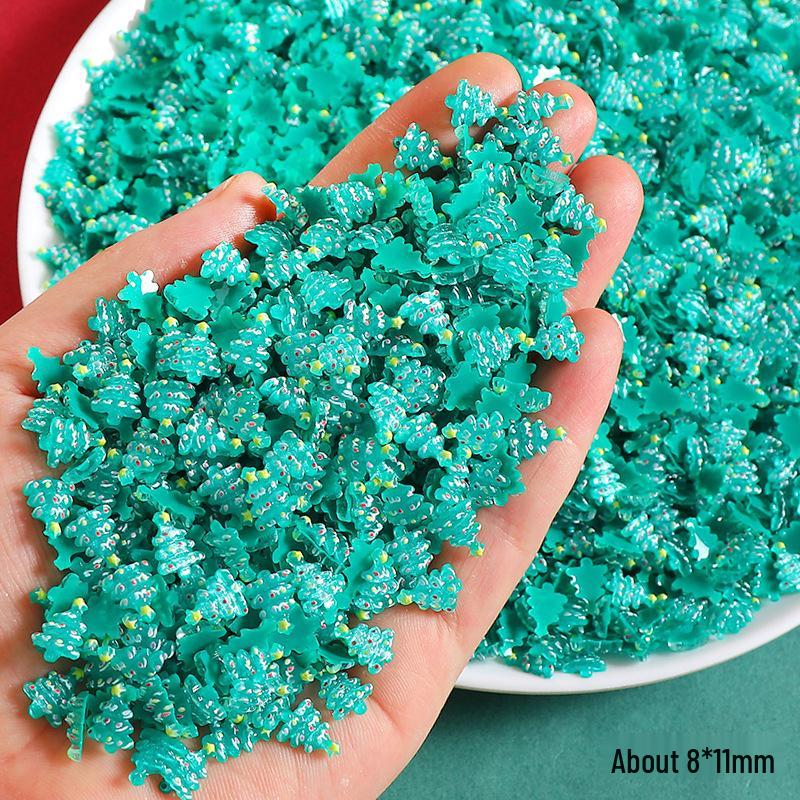 DIY Cartoon Santa & Reindeer Resin Accessories for Phone Cases & Hair Ties