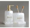 Hotel-Style Refillable Pump-Action Hand Sanitizer Bottle and Bathroom Shelf Tray Set