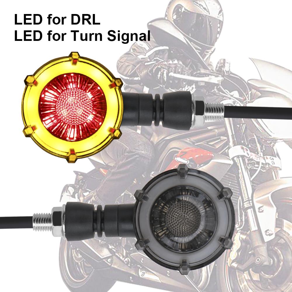 12V Universal Turn Signal Warning Lights Motorcycle Accessories Signal Lamp Daytime Running Light LED Flashers Turn Indicator