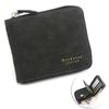 Schoolbag New Men's Wallet Fashion Large Capacity Pu Matte Men's Zipper Wallet Short Wallet Wallet Wallet Directly from the Manufacturer