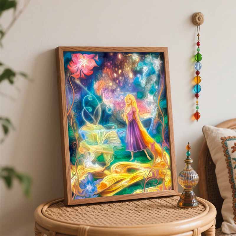 Disney Rapunzel Painting Kit Canvas DIY Home Decor Gift
