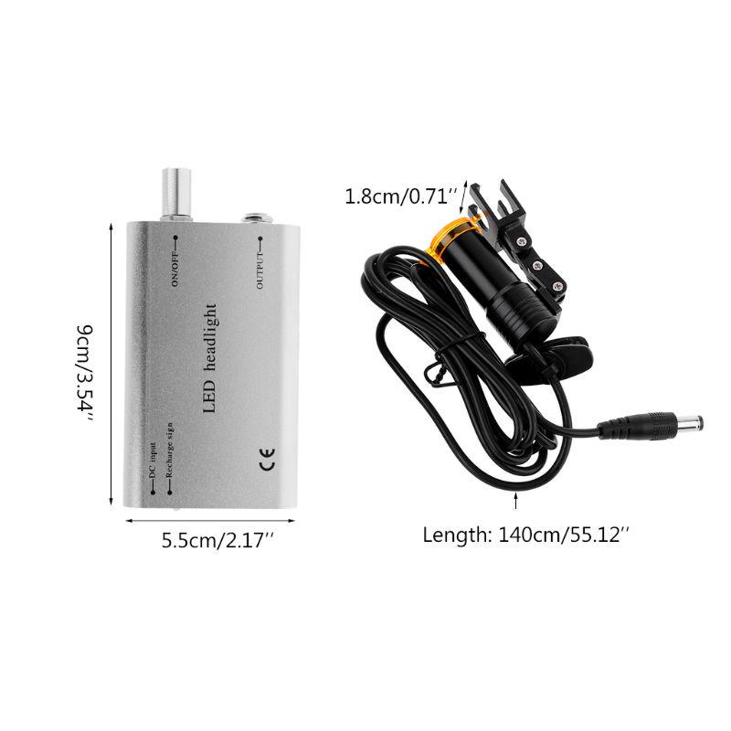 5W světlomet s filtrem pro dentální lupu lékařskou chirurgickou hlavovou lampu Magnifer