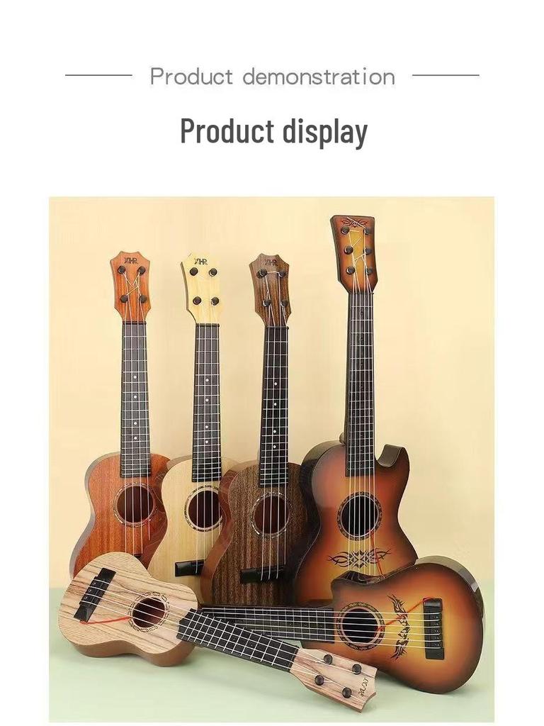 Large Six-String Children's Ukulele Toy - Playable Music Enlightenment Instrument