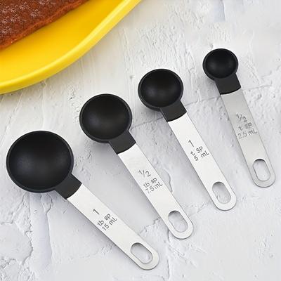 4 teile/satz, Messlöffel Set, Multifunktionale Messlöffel Mit Edelstahl Griff, Messbecher, graduierte Messlöffel Set,
