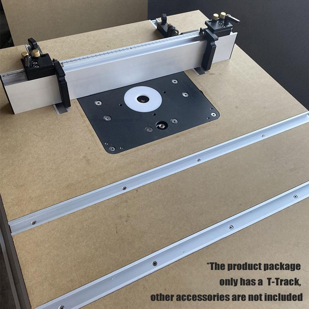 300/400/600mm T-Track Aluminium Alloy Miter Bar Slider Silver