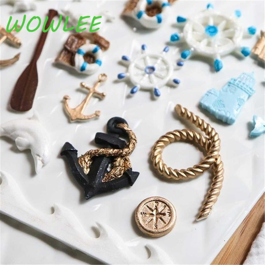 1 Stück Boot Schiffsanker Form Fondantform Silikon Paddel Welle Kuchenform DIY Kuchen Gum Paste Cupcake Schokolade Dekorierwerkzeug