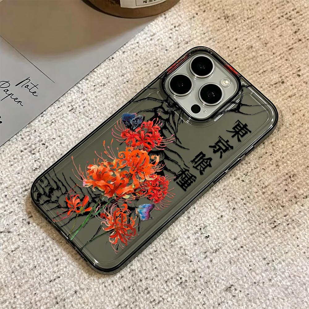For Iphone 14 Pro Max Case Shore Flower Planted Tokyo Silicone Cover For Iphone 15 17 13 Air 12 14 Plus 11 Soft Cover Funda