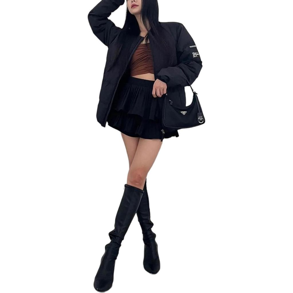 New FILA Down Jackets Unisex Black FS2DJF4134X-BLK